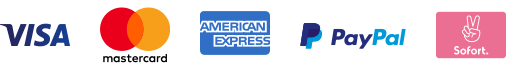 Zahlungsmethoden Visa Mastercard American Express Paypal Sofortüberweisung